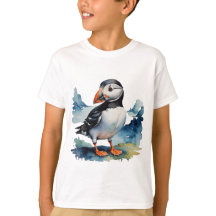 Cute puffin bird