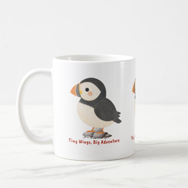 Cute Puffin Mug (Left)