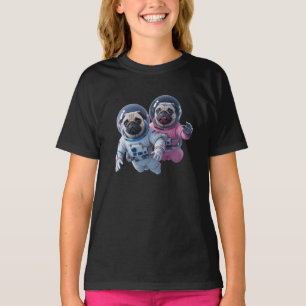 Cute Pug Astronaut Kids' T-Shirt