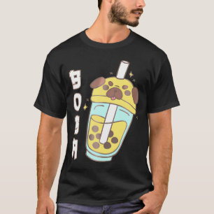 Cute Pug Boba Tea Kawaii Anime Japanese Funny Dog  T-Shirt