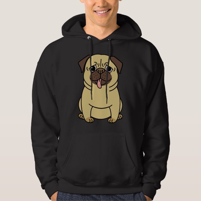 Cute Pug  Classic T-Shirt 246 Hoodie (Front)