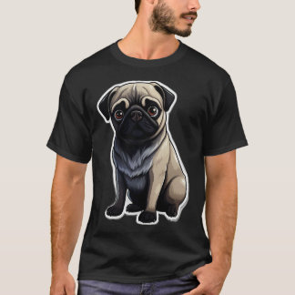 Cute Pug Dog Dogs Pugs 5 T-Shirt