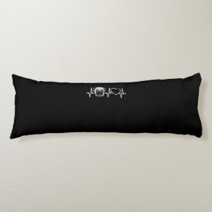 Cute Pug Dog Heartbeat Lovely Pug Dog Body Pillow