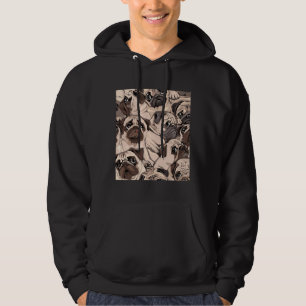 cute pug dog pattern Classic T-Shirt 320 Hoodie