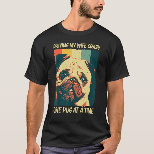 Cute Pug For Men Boys Pet Dog Puppy Breed Pug T-Shirt (Front)