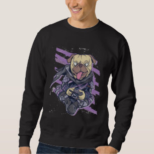 cute pug gamer ninja Classic T-Shirt 492 Sweatshirt