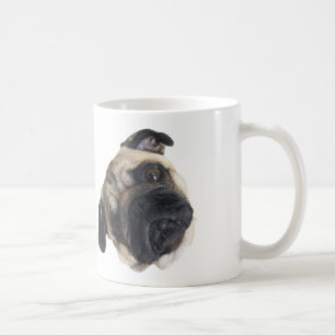 Cute Pug Head Tilt Mug
