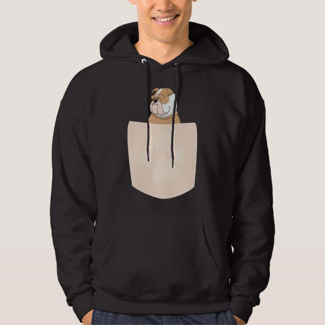 Cute Pug in Pocket Essential T-Shirt 939 Hoodie (Front)