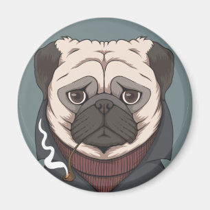 Cute Pug Magnet