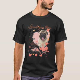Cute Pug Mom Hearts Happy Mother's Day Love Dog 2 T-Shirt