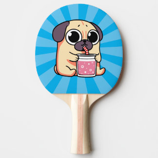 Cute Pug Ping Pong Paddle