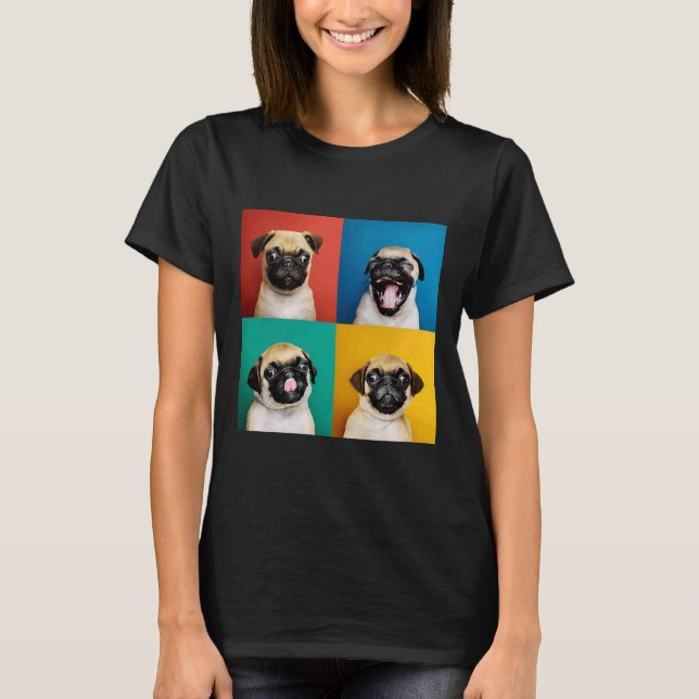 Cute Pug Puppy Classic T-Shirt 690 (Front)