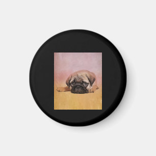 Cute Pug Puppy   Pug Dog Lovers Gift Magnet