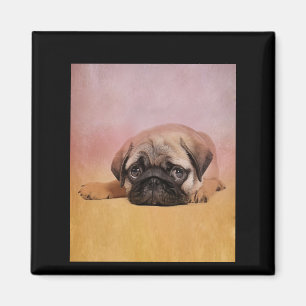 Cute Pug Puppy   Pug Dog Lovers Gift Magnet