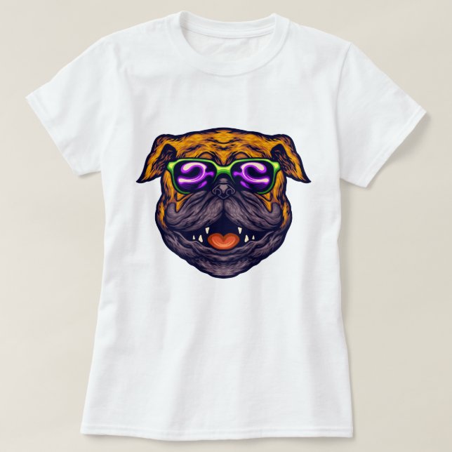 Cute Pug T-Shirt (Design Front)