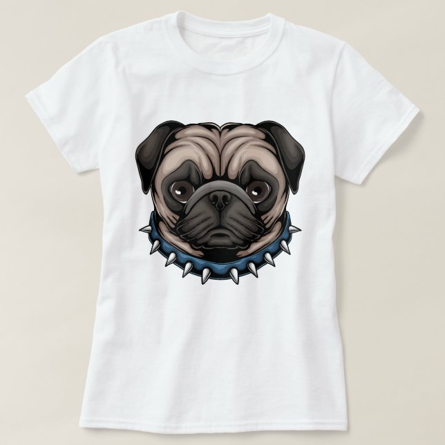 Cute Pug T-Shirt (Design Front)