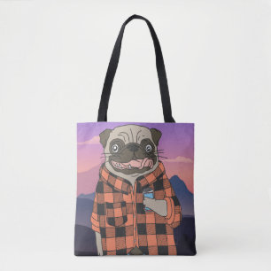 Cute Pug Tote Bag