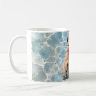 Cute Pug Watercolor Portrait  Coffee Mug