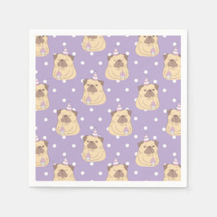 Cute Pugs Napkin