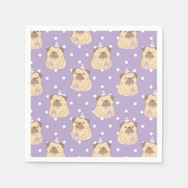 Cute Pugs Napkin (Front)
