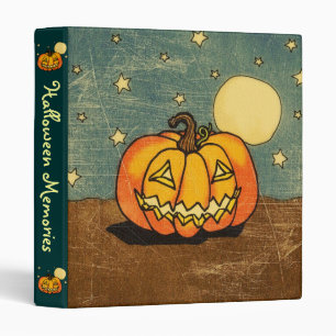 Cute Pumpkin Against Moon Binder