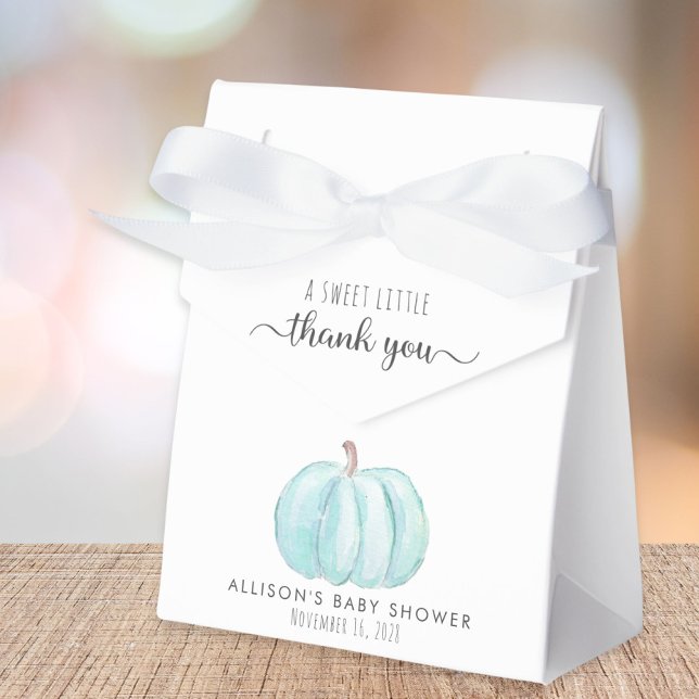 Cute Pumpkin Baby Boy Shower Thank You Favor Box (Creator Uploaded)