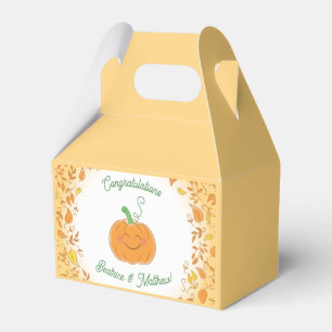 Cute Pumpkin Baby Shower Favor Box