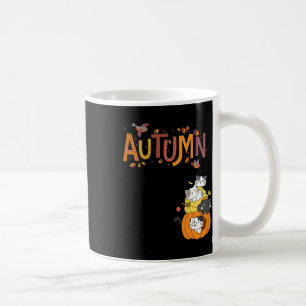 Cute Pumpkin Cats Hello Fall Autumn Funny Coffee Mug
