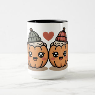 Cute Pumpkin Couple Mug – Cozy Fall  Cup Gift