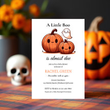 Cute Pumpkin Fall Halloween-Themed Baby Shower