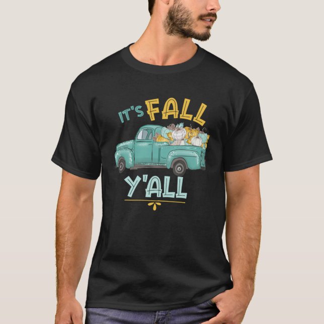 Cute Pumpkin  Fall Inspired  Vintage Fall T-Shirt (Front)