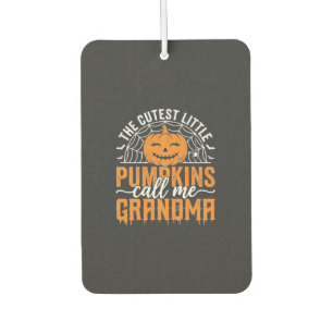 Cute Pumpkin Grandma Halloween Design_1 Air Freshener