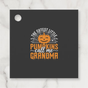 Cute Pumpkin Grandma Halloween Design_1 Favour Tags