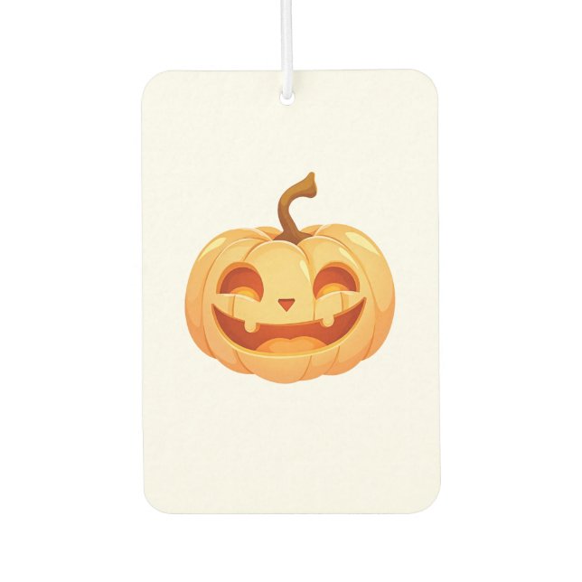 Cute Pumpkin Jack O Lantern Turtle Sea Halloween C Air Freshener (Front)