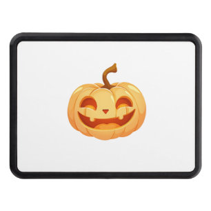 Cute Pumpkin Jack O Lantern Turtle Sea Halloween C Trailer Hitch Cover