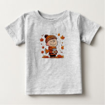 Cute Pumpkin Linus Fall Toddler & Baby T-Shirt
