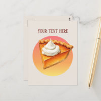 Cute pumpkin pie add message 