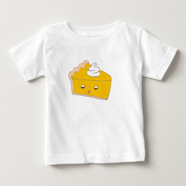 Cute Pumpkin Pie Slice Baby T-Shirt (Front)