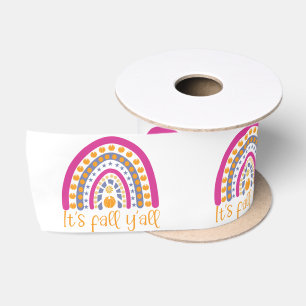 Cute Pumpkin Rainbow Satin Ribbon