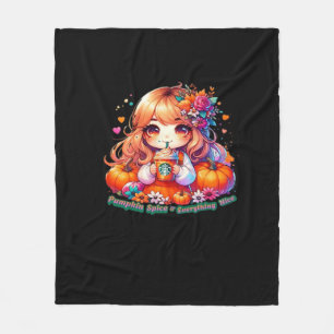 Cute Pumpkin Spice & Everything Nice Stickers And Fleece Blanket