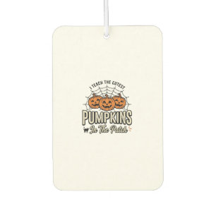 Cute Pumpkin Teacher Halloween Design_1 Air Freshener
