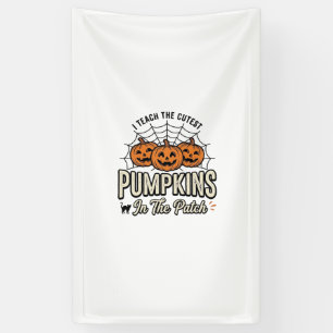 Cute Pumpkin Teacher Halloween Design_1 Banner