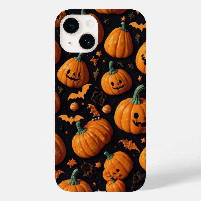 Cute Pumpkins & Candy Case-Mate iPhone Case (Back)