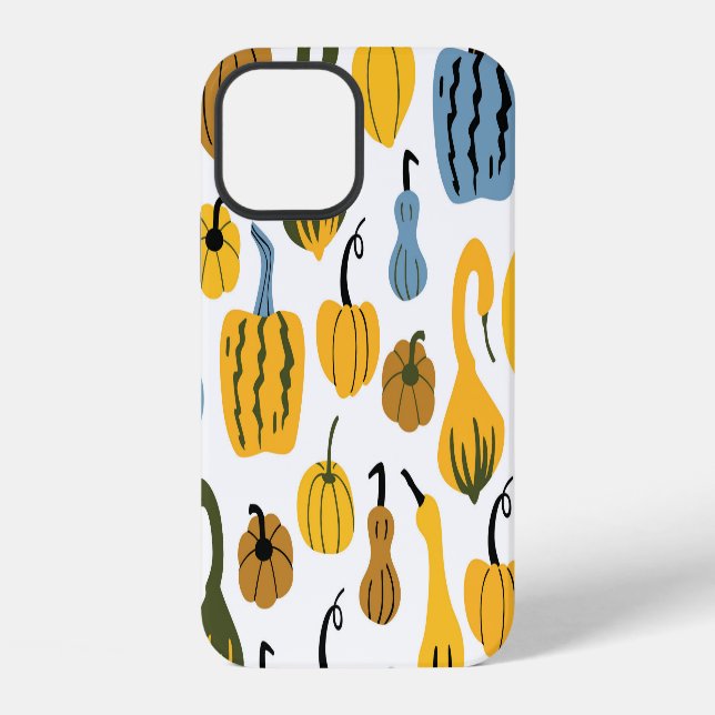 Cute Pumpkins Cartoon Hand Drawn iPhone Case (Back)