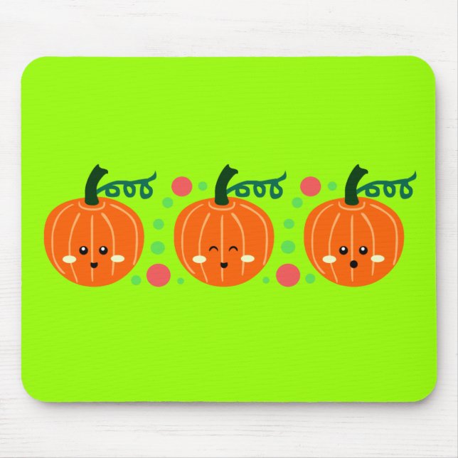 Cute Pumpkins Mouse Pad (Front)