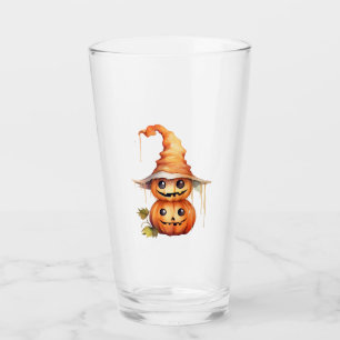 Cute Pumpkins Sticker Glass