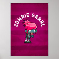 Cute Punk Rock Zombie Grrrl