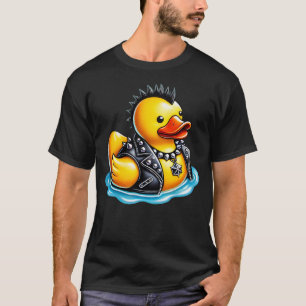 Cute Punk Rubber Duck Rock'n Roll Goth, Funny Duck T-Shirt