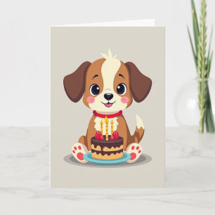Cute Pup Birthday Card