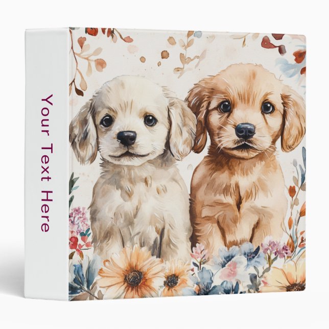 Cute Puppies Binder (Front/Spine)